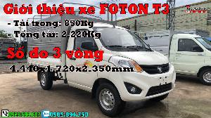 Xe tải FOTON 1 tấn – Fonton T3 1 tấn máy DAM 1.5cc