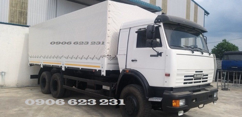 Tải thùng Kamaz 15 tấn | Bán xe tải 3 chân Kamaz 53229 thùng tại Bình dương [ Trả góp]