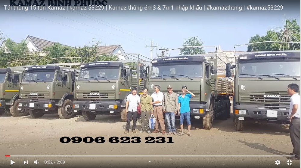 Tải thùng Kamaz 15 tấn | Bán xe tải 3 chân Kamaz 53229 thùng tại Bình dương [ Trả góp]