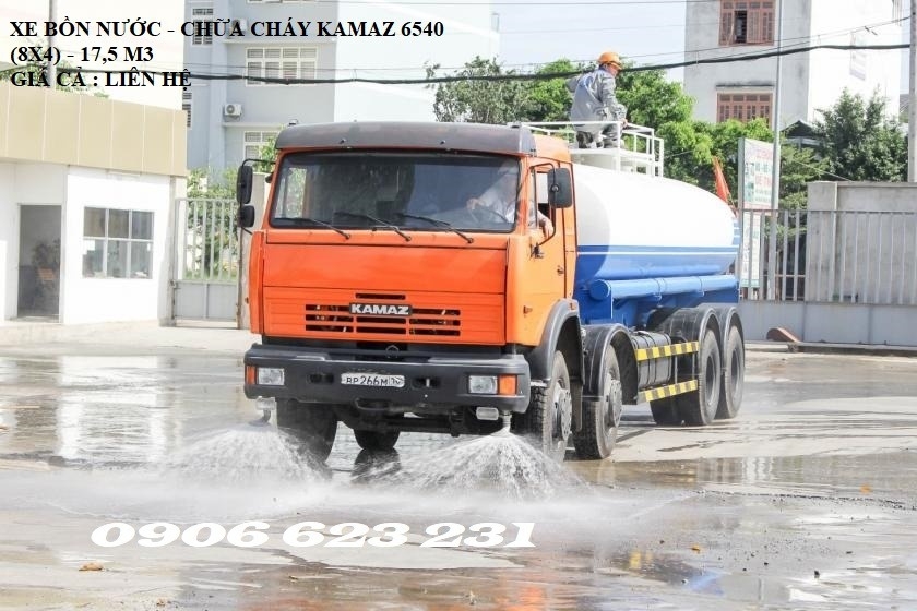 Xe tưới nước Kamaz 12,8m3 | Xe bồn nước Kamaz |Kamaz tới nước 12m3