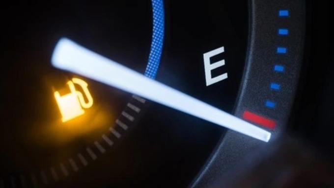 Khi kim xăng về vạch E, ô tô có thể vẫn đi thêm được khoảng 30-70km (Ảnh: Shutterstock).
