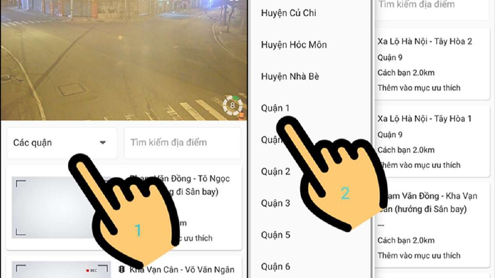 Cách xem camera giao thông với app Saigon Traffic Camera