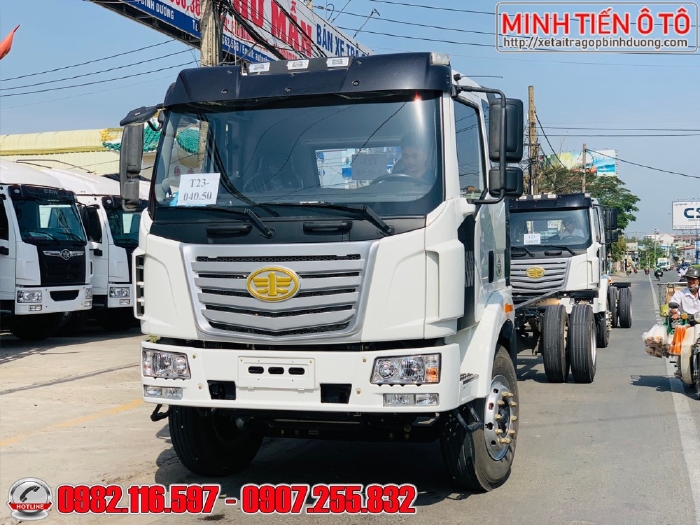Xe tải 8 tấn thùng dài 9.7 mét - Xe tải Faw 8 tấn thùng chở bao bì - Xe tải Faw 8 tấn thùng chở mút xốp