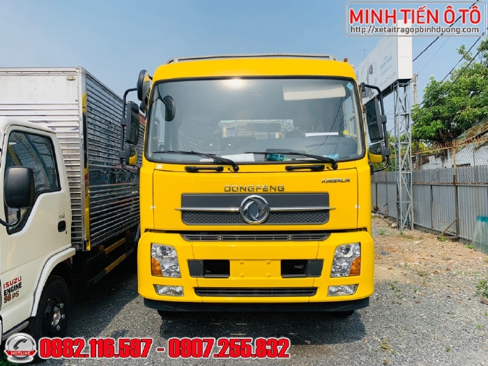 Xe tải 8 tấn thùng dài 9.5 mét - Xe tải Dongfeng B180 Thùng dài chở bao bì mút xốp - Xe Dongfeng Hoang Huy 8 tấn