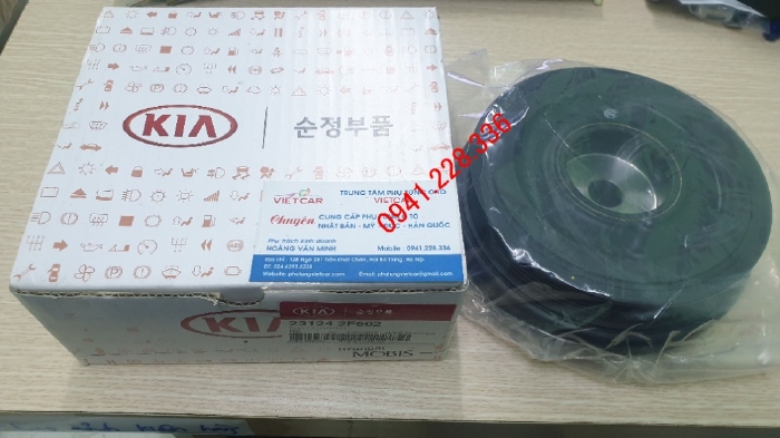 231242F602 Puly đầu trục cơ 6PK Santafe, Sorento