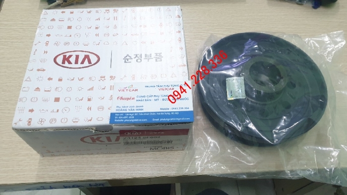 231242F602 Puly đầu trục cơ 6PK Santafe, Sorento
