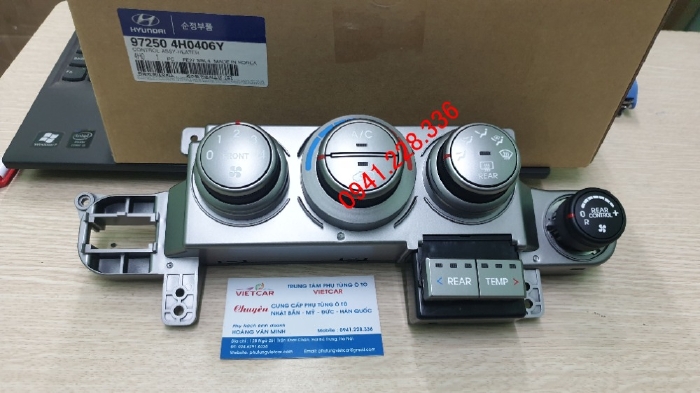 972504H0406Y CÔNG TẮC ĐIỀU KHIỂN ĐIỀU HÒA HYUNDAI STAREX