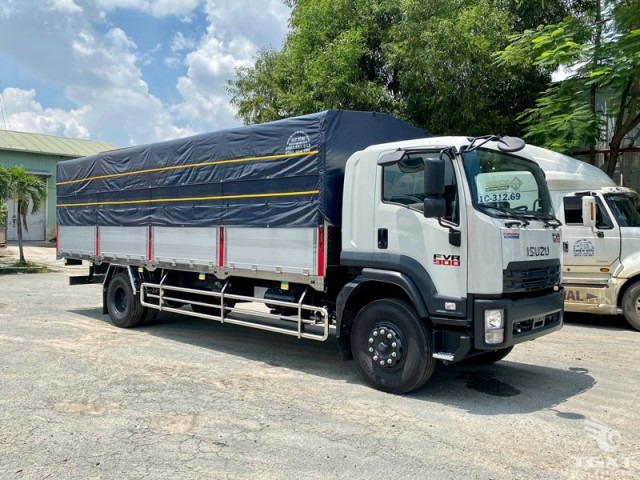 Xe tải Isuzu 7T5 thùng dài 9m6| xe tải isuzu 7.5T| xe tải isuzu 7,5 tấn | xe tải isuzu FVR74U tải 7t5 trả góp