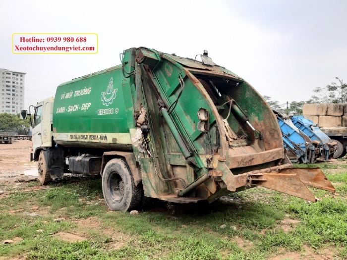 Bán Xe Cuốn ép rác cũ hino 6 tấn tại Hà Nội