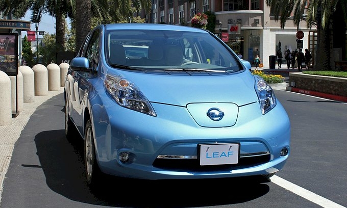 Leaf - xe điện của Nissan tại Mỹ. Ảnh: Nissan