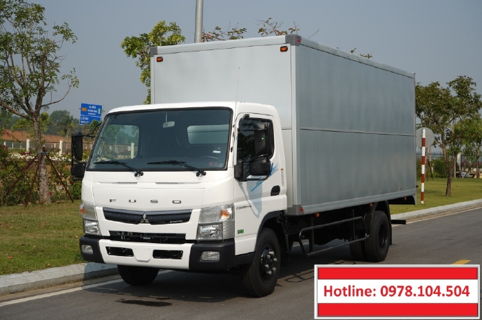 Mua bán tải Mitsubishi Fuso Canter TF7.5 thùng mui bạt, thùng kín 3,5T.