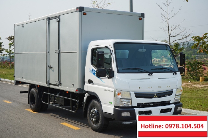 Mua bán tải Mitsubishi Fuso Canter TF7.5 thùng mui bạt, thùng kín 3,5T.