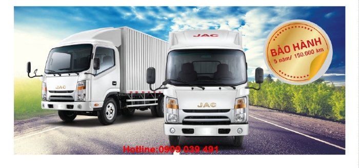 JAC N200 tải 1.9T, thùng dài 4m3, máy ISUZU