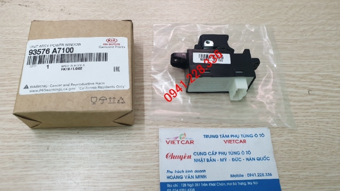 93576A7100 Công tắc lên xuống kính Kia K3 ,Cerato ( có Auto )