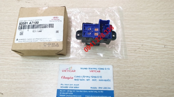 93581A7100 Công tắc lên xuống kính cánh cửa  Kia K3 ,Cerato