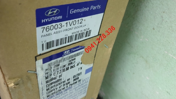 760031V012  76003-1V012 CÁNH CỬA TRƯỚC TRÁI HYUNDAI VERNA