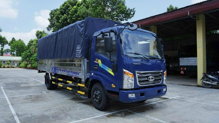 Xe TERA345 tải 3.4 tấn, máu ISUZU, thùng dài 6m2 chuyên gia vận chuyển hàng quá khổ