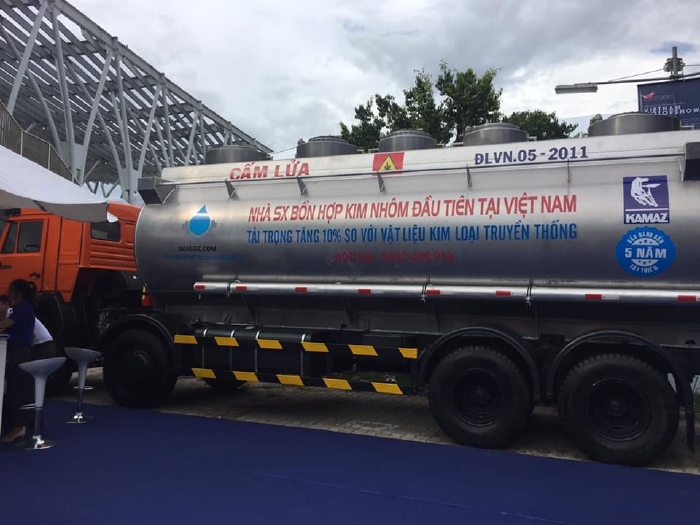 Xăng dầu 25m3 bồn nhôm kamaz